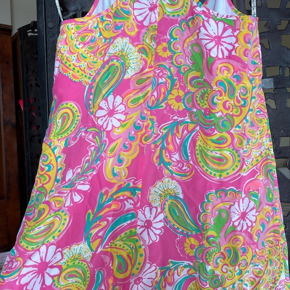 Lilly Pulitzer Dusk Silk racerback tank 💖💛💚🤍 - Picture 3 of 5
